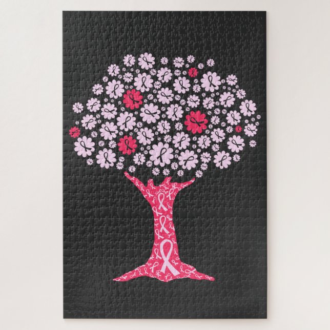 Puzzle Arbre de sensibilisation au cancer du sein (Vertical)