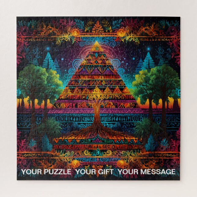 Puzzle Arbre de vie Abstrait (Vertical)