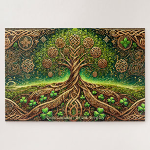 Puzzle Arbre de Vie Celtique, Entrelacs Irlandais Intrigu