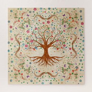 Puzzle Arbre de vie coloré - Yggdrasil