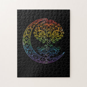 Puzzle Arbre de vie Cresent Moon Phases Mandala Yoga Cade