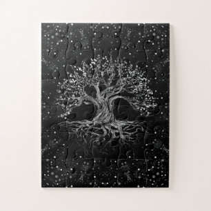 Puzzle Arbre de vie Dessin noir et blanc