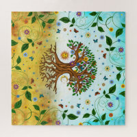 Puzzle Tree of Life - Yggdrasil, Zazzle.fr