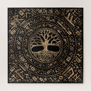 Puzzle Arbre de vie - Yggdrasil Runic Motif