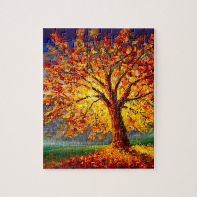 Puzzle Arbre en automne (Vertical)