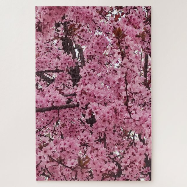 Puzzle Arbre floral rose du printemps (Vertical)