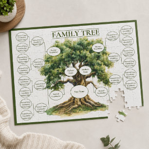 Puzzle Arbre Généalogique sur Cinq Générations Ancêtres G