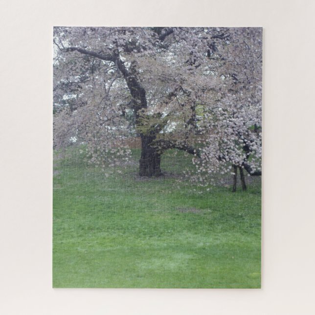 Puzzle arbre idyllique en fleurs de printemps (Vertical)