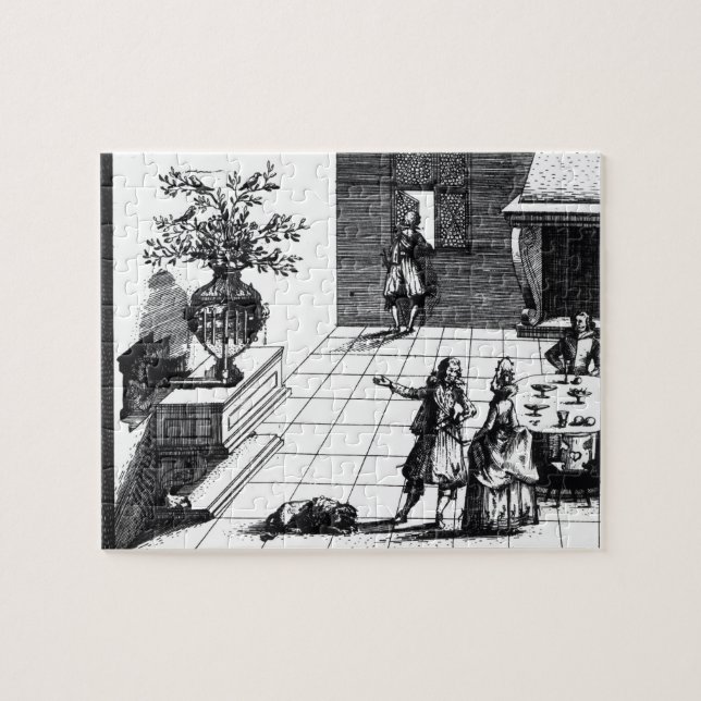 Puzzle Arbre musical de chanson d'oiseau, c.1670 édité (Horizontal)