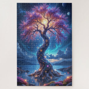 Puzzle Arbre mystique de la vie et Jardin céleste