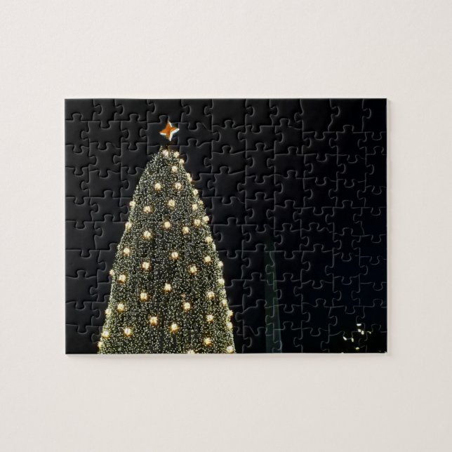 Puzzle Arbre national de Noël et Monument de Washington l (Horizontal)