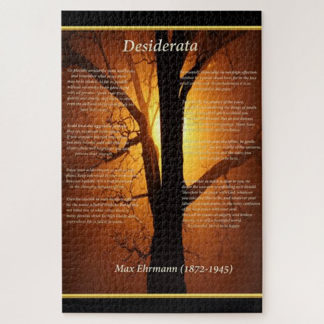 Puzzle Arbre orange (Vertical)