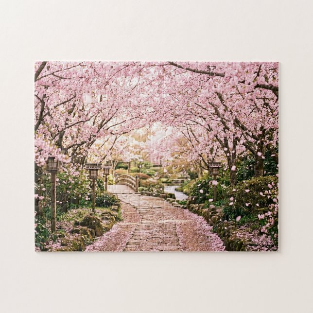 Puzzle Arbres à fleurs de cerisier (Horizontal)