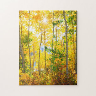Puzzle Arbres d'Aspe en Automne   Montagnes de Sierra Nev