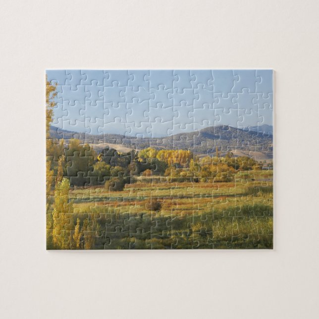 Puzzle Arbres d'automne, Khancoban, Montagnes enneigées,  (Horizontal)