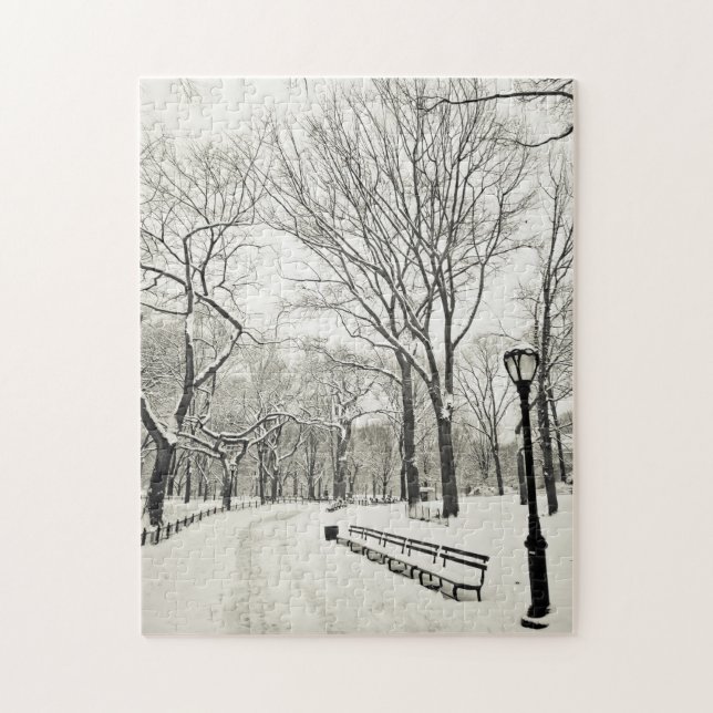 Puzzle Arbres d'hiver couverts dans la neige (Vertical)