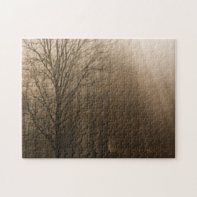 Puzzle Arbres du Tennessee dans le brouillard | Great Smo (Horizontal)