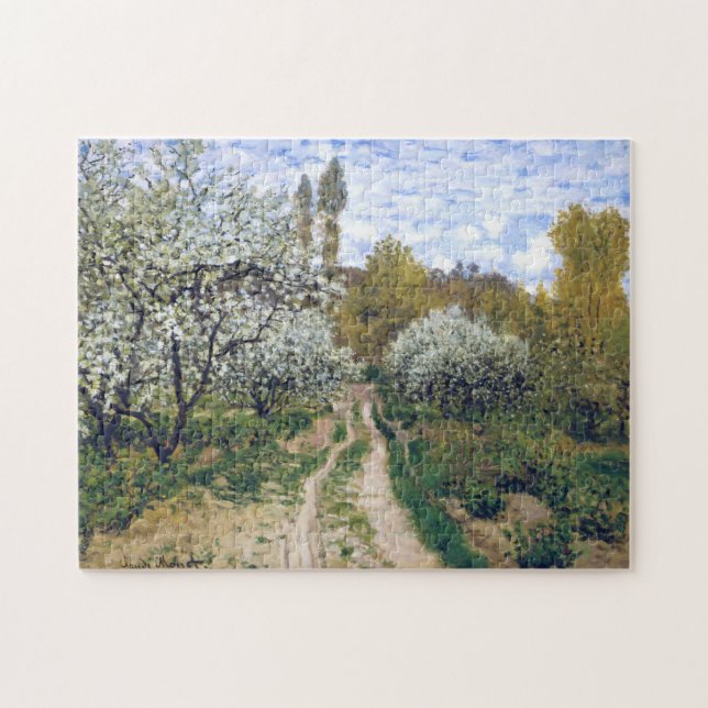 Puzzle Arbres en Fleur Monet Art (Horizontal)