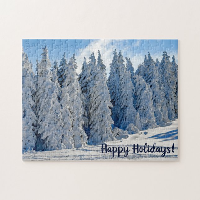 Puzzle Arbres enneigés Hiver (Horizontal)