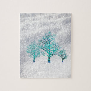 Puzzle Arbres et cristaux de neige