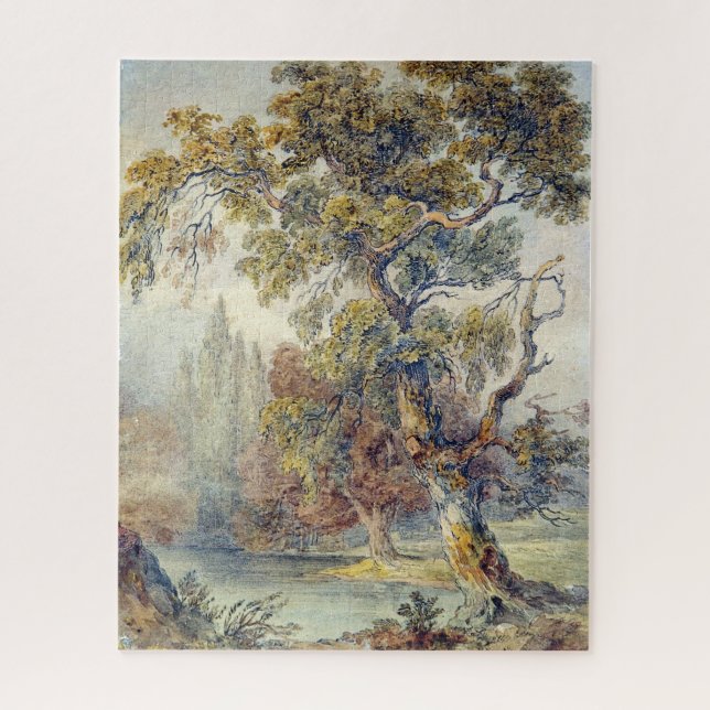 Puzzle Arbres et étang (par John Ruskin) (Vertical)