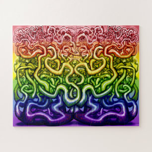 Puzzle Arc arc-en-ciel tordu