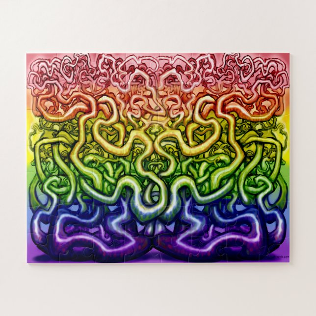 Puzzle Arc arc-en-ciel tordu (Horizontal)