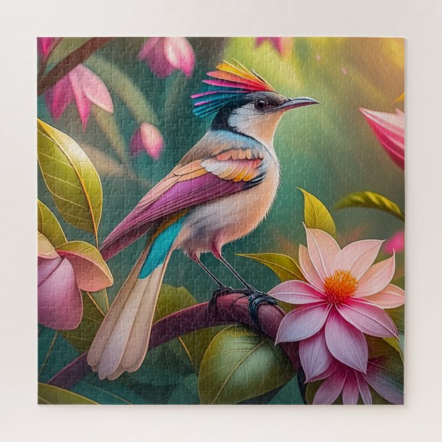 Puzzle Arc en arc-en-ciel Jay Imaginaire Bird (Vertical)