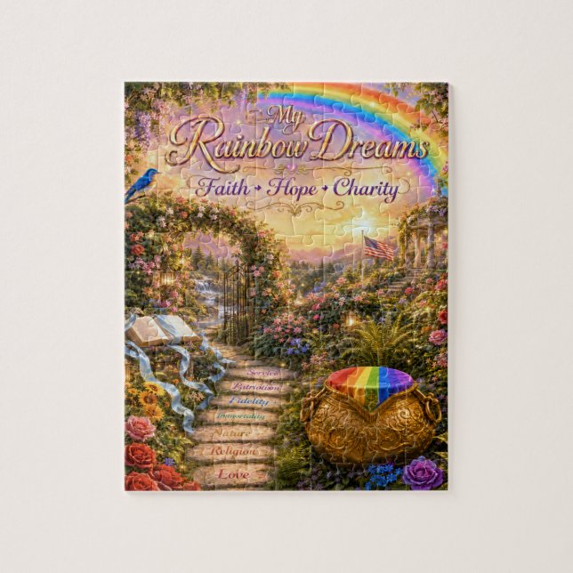 Puzzle arc-en-ciel (Vertical)