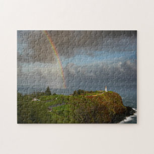 Puzzle Arc-en-ciel au-dessus de phare de Kilauea sur