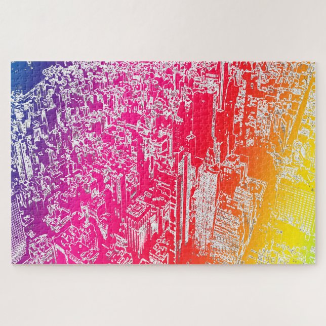 Puzzle Arc-en-ciel de Manhattan (Horizontal)