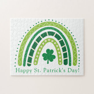 Puzzle Arc en ciel de St. Patrick | Happy Whimsical Shamr