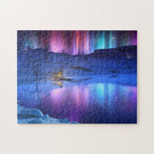 Puzzle arc-en-ciel d'hiver (Horizontal)
