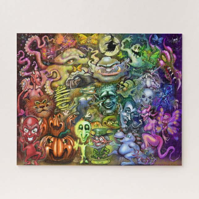 Puzzle Arc-en-ciel magique des créatures (Horizontal)
