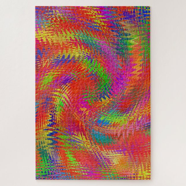 Puzzle Arc-en-ciel tissé (Vertical)