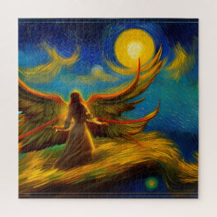 Puzzle Archange Gabriel tel que peint par van Gogh