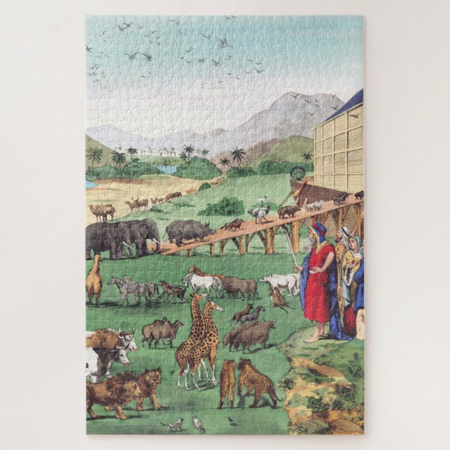 Puzzle Arche de Noé avec des animaux (Vertical)