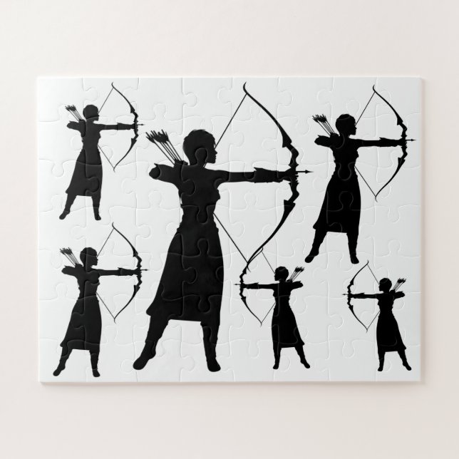 Puzzle Archer Femme Silhouette Thunder_Cove (Horizontal)