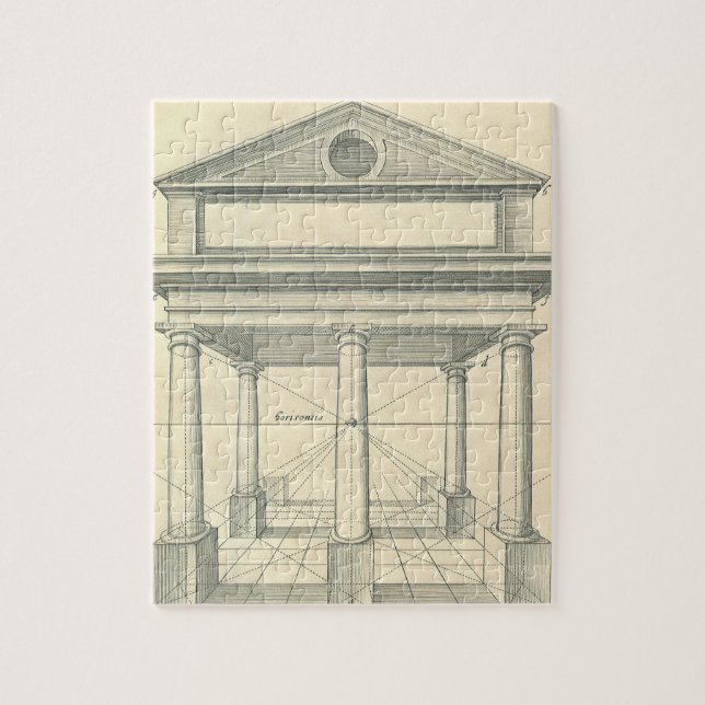 Puzzle Architecture Ancienne, Portique Romain avec Colonn (Vertical)