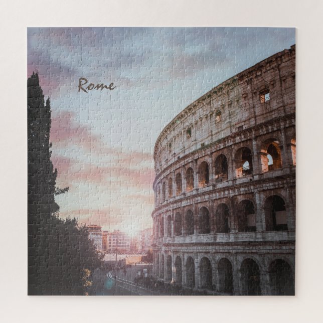 Puzzle Architecture antique Rome coucher de soleil ville (Vertical)