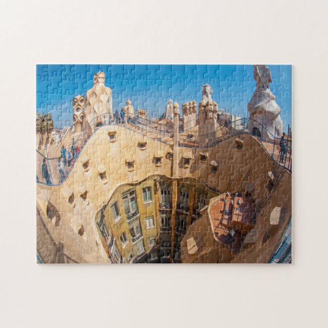 Puzzle Architecture de Gaudí Barcelone. (Horizontal)