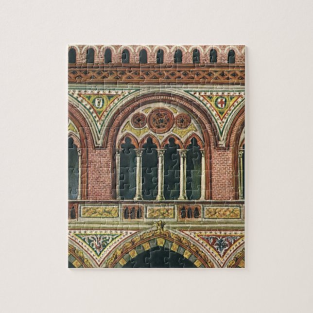 Puzzle Architecture vintage, Citadelle de Pavie, Italie (Vertical)