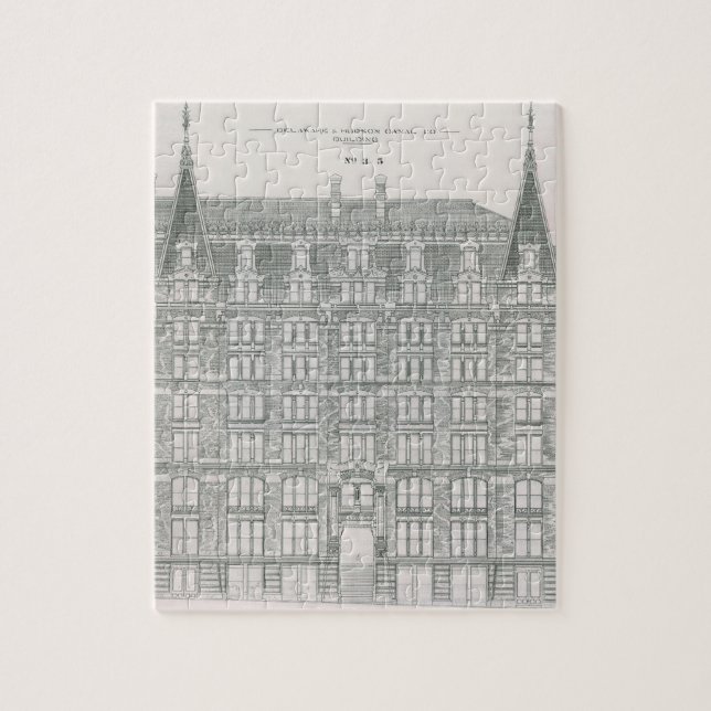 Puzzle Architecture vintage, compagnie du canal Delaware  (Vertical)