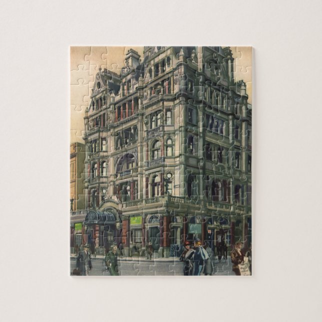 Puzzle Architecture vintage Queens Hotel Leicester Carré (Vertical)