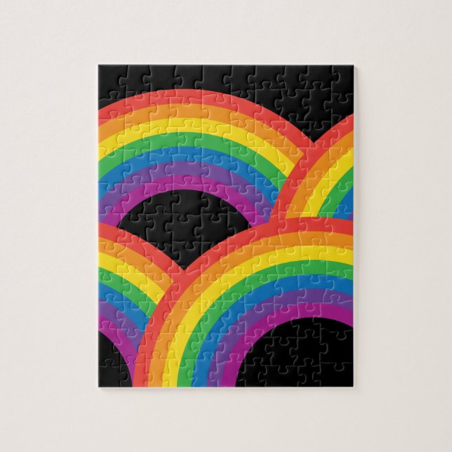 Puzzle Arcs-en-ciel Sombres (Vertical)