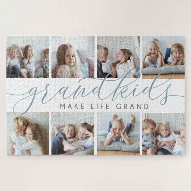 Puzzle Ardoise | Les petits-enfants font la vie Grand Pho (Horizontal)
