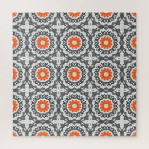 Puzzle Argent Abstrait : Conception géométrique sans join