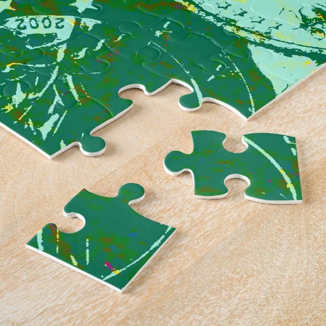 Puzzle Argent vert (Côté)