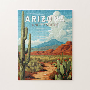 Puzzle Arizona Travel Art Vintage