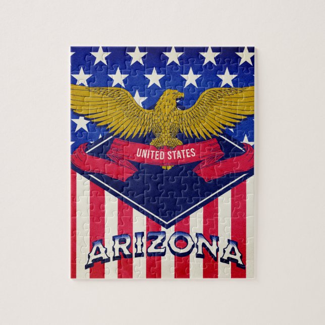 Puzzle Arizona USA Flag  (Vertical)